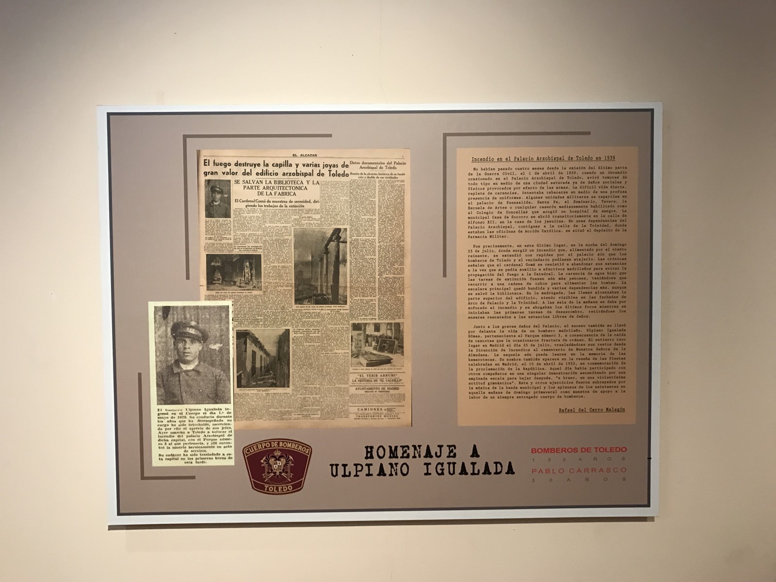 Montaje exposición 153 años Bomberos de Toledo30 años Pablo Carrasco (43)