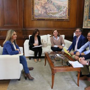 a alcaldesa se reúne con la Asociación de Espaderos de Toledo