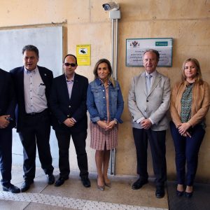 l Ayuntamiento y Globalcaja amplían su colaboración con la instalación de guías podotáctiles en el remonte de Safont