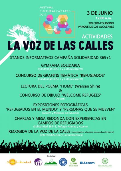 Cartel Actividades solidarias