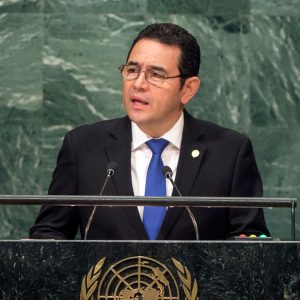 ntonio Guterres y Jimmy Morales tratan la situación de refugiados centroamericanos en el Triángulo Norte