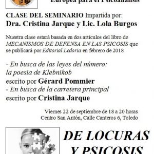 Seminario de Psicoanálisis “De locuras y psicosis”