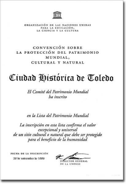 63.Toledo y su título de Ciudad Patrimonio de la Humanidad