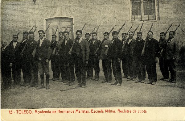 09748 - Academia de Hermanos Maristas. Escuela militar. Reclutas de cuota