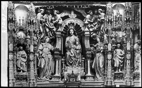10018 - Catedral. Detalle del retablo del Altar Mayor