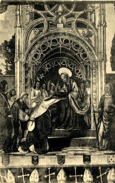 10523 - Catedral. Sala Capitular. J[uan] de Borgoña. La Imposición de la Casulla. Fresco. Siglo XVI
