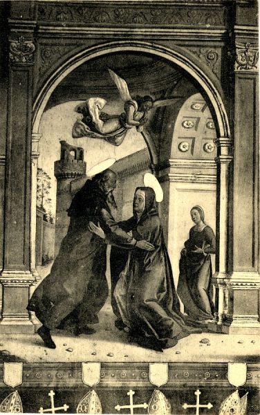 10525 - Catedral. Sala Capitular. J[uan] de Borgoña. San Joaquín y Santa Ana. Fresco. Siglo XVI
