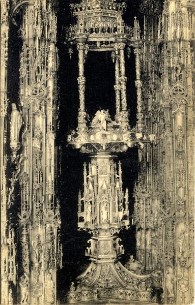 10544 - Catedral. Tesoro Mayor. Custodia interior de Isabel la Católica. Siglo XV