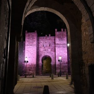 l Baño de la Cava y el torreón de Alcántara se iluminan de rosa este jueves por el Día Mundial contra el Cáncer de Mama