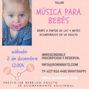 TALLER DE “MÚSICA PARA BEBÉS”