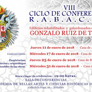 VIII de Conferencias: Edificios rehabilitados y galardonados con el premio Gonzalo Ruiz de Toledo