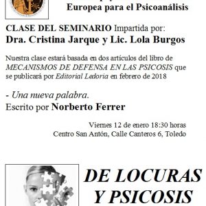 Seminario de Psicoanálisis “De locuras y psicosis”