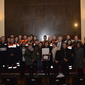 a Agrupación de Protección Civil homenajea la figura de su compañero fallecido Rigoberto Orozco con un acto en San Marcos