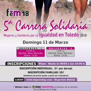  Carrera solidaria mujeres y hombres por la igualdad.