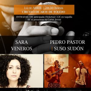 Concierto de SARA VENEROS, PEDRO PASTOR Y SUSO SUDÓN ( II Encuentro de Canción de Autor)