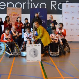 a selección de Cataluña de rugby en silla de ruedas se hace con la victoria en el campeonato nacional disputado en el Rafael del Pino
