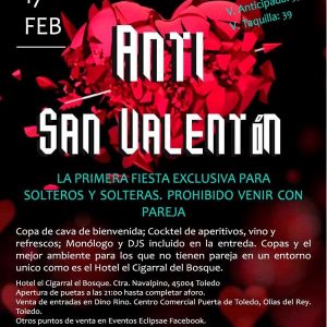 Fiesta Anti San Valentín – FIESTA POSPUESTA