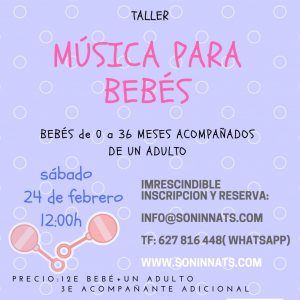 Taller de MÚSICA PARA BEBÉS