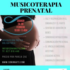 Taller de MUSICOTERAPIA PRENATAL