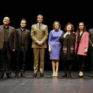 a alcaldesa asiste al pregón de Francisco Javier Marcos Izquierdo que da inicio oficial a los actos de la Semana Santa de Toledo