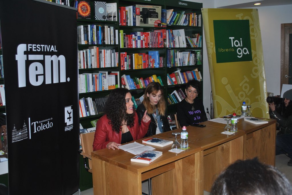 https://www.toledo.es/wp-content/uploads/2018/03/leticia-dolera-1.jpg. El Festival Fem18 llena la librería Taiga con la presentación del libro ‘Morder la Manzana’ de Leticia Dolera