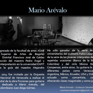 Concierto de guitarra a cargo de Mario Armando Arévalo