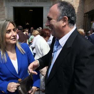 a alcaldesa encabeza la representación de la Corporación Municipal en la romería del Santo Ángel Custodio