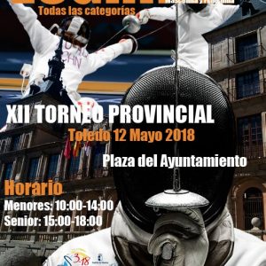 a plaza del Ayuntamiento se convierte este sábado en escenario del XII Torneo Provincial de Esgrima con cerca de 70 tiradores