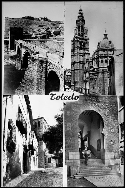 0522 - Conjunto de cuatro imágenes en miniatura de la ciudad de Toledo