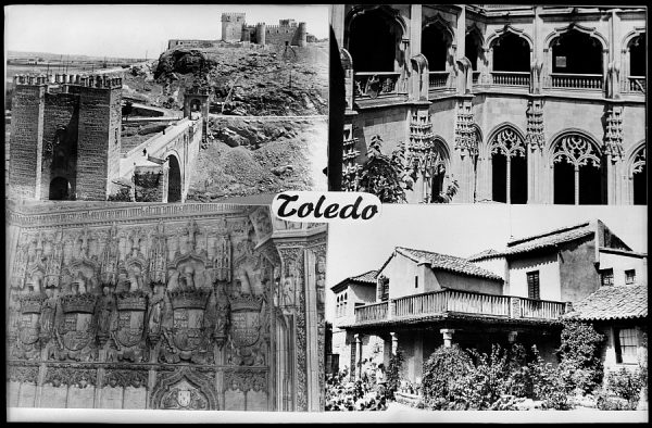 0523 - Conjunto de cuatro imágenes en miniatura de la ciudad de Toledo