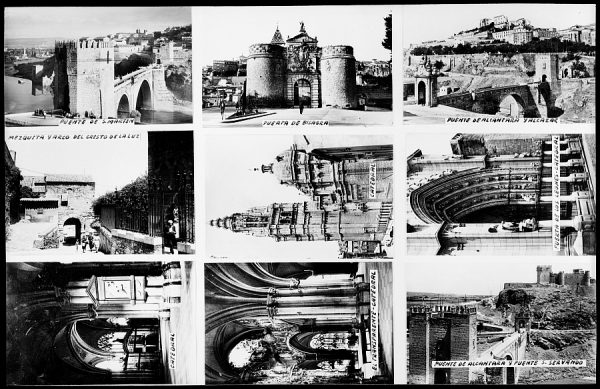 0526 - Conjunto de nueve imágenes en miniatura de la ciudad de Toledo