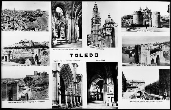 0551 - Conjunto de diez imágenes en miniatura de la ciudad de Toledo