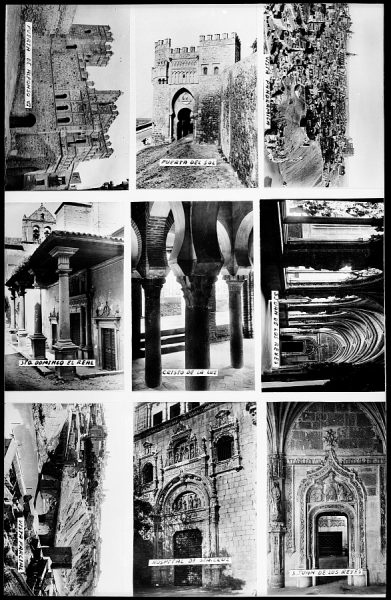 0554_2 - Conjunto de nueve imágenes en miniatura de la ciudad de Toledo