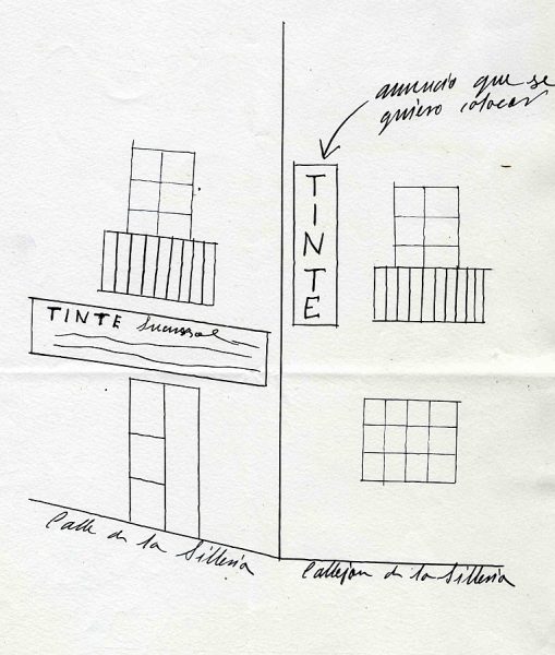 1932 - Tinte - Calle de la Sillería 11 - Industria de tinte de Rafael Moreno Gómez-Menor