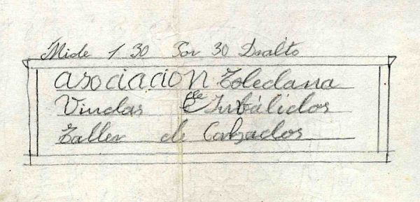 1934 - Asociación Toledana Viudas e Inválidos. Taller de Calzados - Calle de Esteban Illán 6