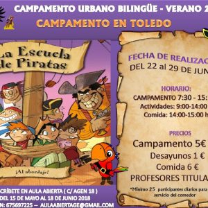 ampamento de verano, de 22 a 29 de junio