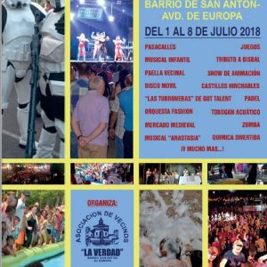 XXXIX FIESTAS POPULARES Y XXXV SEMANA CULTURAL BARRIO DE SAN ANTON – AVD. DE EUROPA