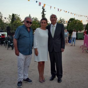 a alcaldesa y miembros de la Corporación municipal asisten al pregón de la 39 edición de las Fiestas del barrio de San Antón