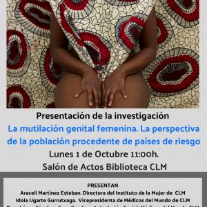 Presentación de la investigación: “La mutilación genital femenina. La perspectiva de la población procedente de países de riesgo”