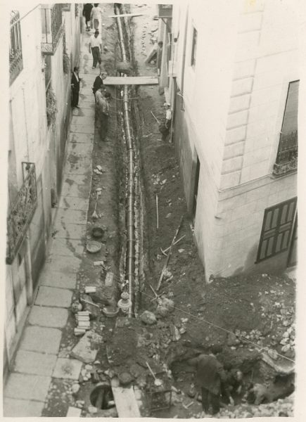 MMH-185-Obras de urbanización en la calle de Esteban Illán_1959 - Fot Celestino