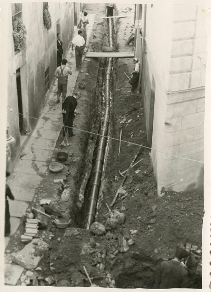 MMH-186-Obras de urbanización en la calle de Esteban Illán_1959 - Fot Celestino