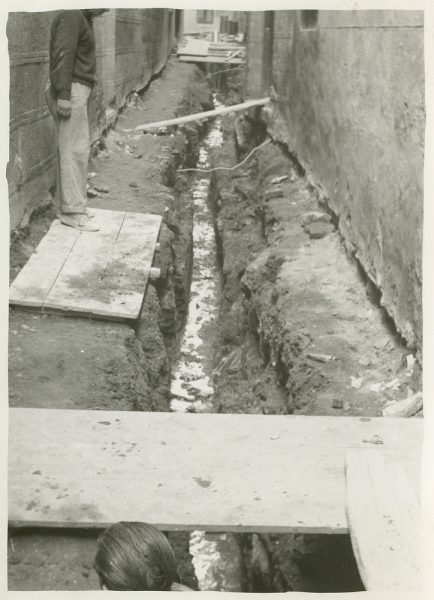 MMH-253-Obras de urbanización en la calle de la Lechuga o Bécquer_1960 - Fot Celestino