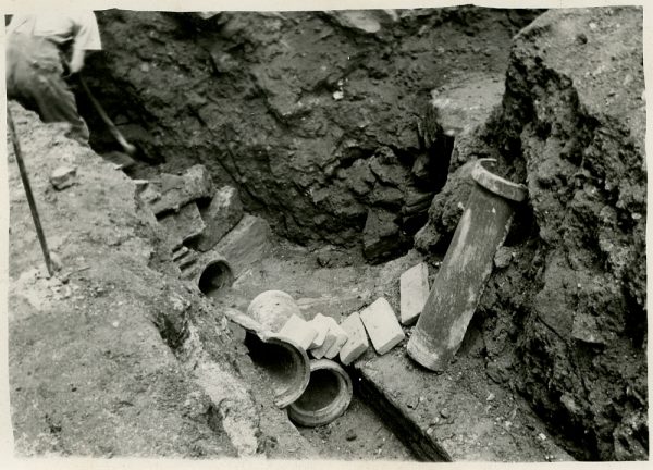 MMH-254-Obras de urbanización en la calle de la Lechuga o Bécquer_1960 - Fot Celestino