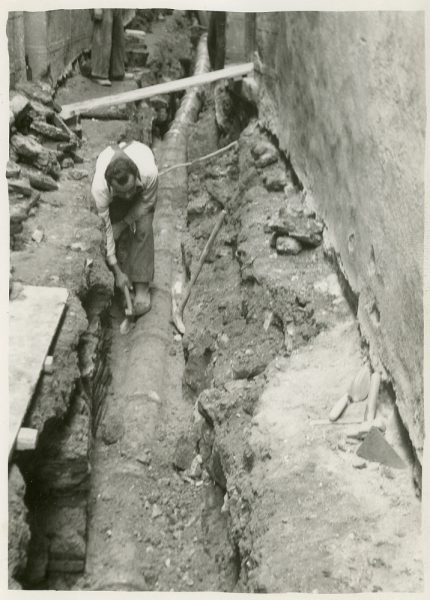 MMH-259-Obras de urbanización en la calle de la Lechuga o Bécquer_1960 - Fot Celestino