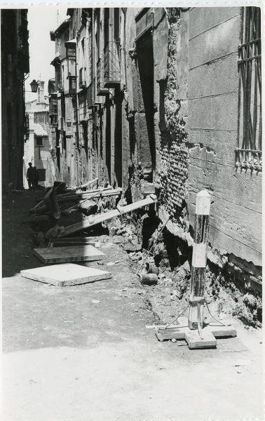 MMH-286-Obras de urbanización en la calle de Núñez de Arce_1960 - Fot Flores