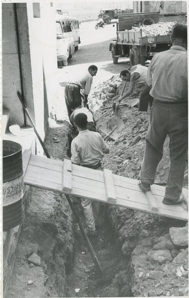 MMH-295-Obras de urbanización en la calle de Núñez de Arce_1960 - Fot Flores