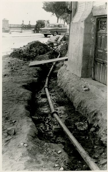 MMH-346-Obras de urbanización en la calle Venancio González_1960 - Fot Flores