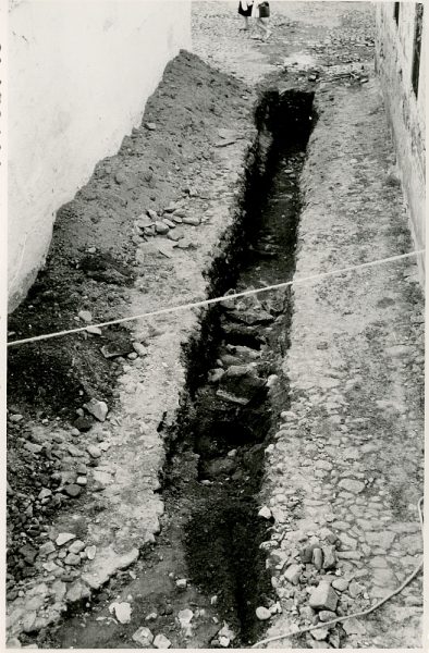 MMH-362-Obras de urbanización en la plaza de la Zarzuela_1960 - Fot Flores