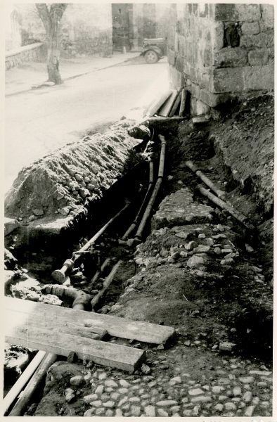 MMH-370-Obras de urbanización junto al tramo de murallas de la calle Gerardo Lobo_1960 - Fot Flores