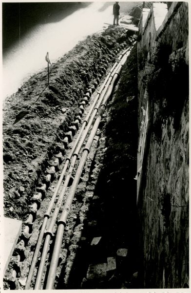 MMH-376-Obras de urbanización junto al tramo de murallas de la calle Gerardo Lobo_1960 - Fot Flores